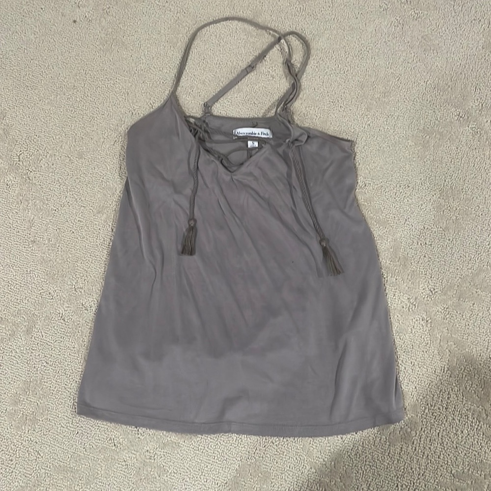 Abercrombie & Fitch tank top. Crisscross back. Adjustable straps. Barely used.